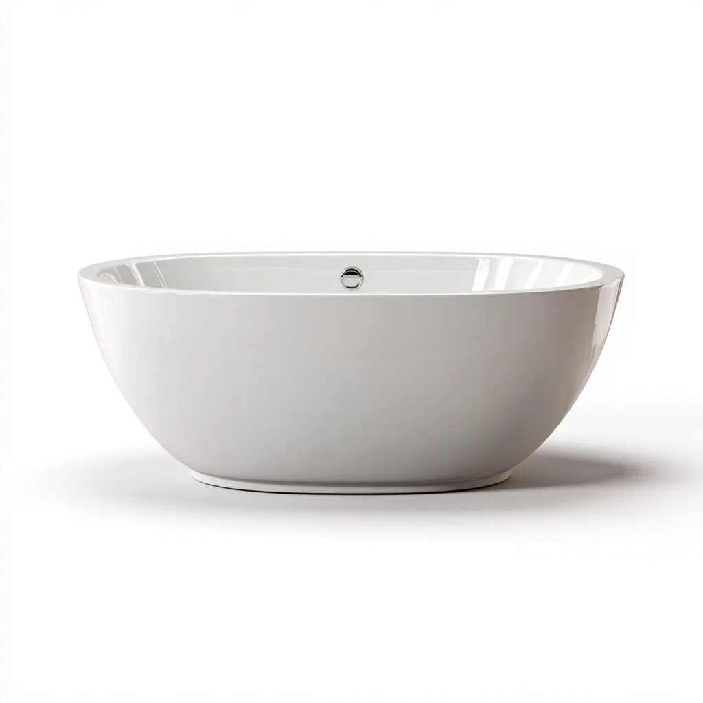 Vasca da bagno acrilico 168x80x58 cm - bianco - per bagno design moderno-Frameuna