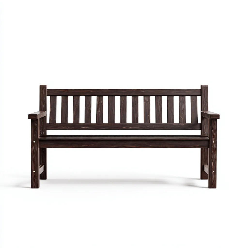 Panca da giardino legno 128x58x92 cm - marrone scuro - adatta per uso outdoor in giardino design classico-Frameuna