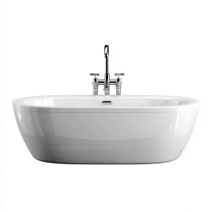 Vasca da bagno acrilico 170x80x58 cm - bianco - per bagno design moderno-Frameuna