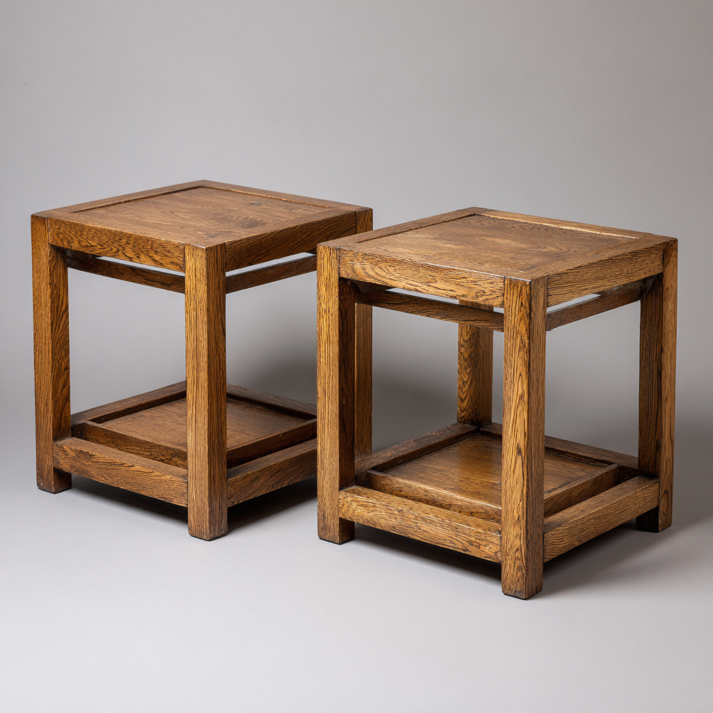 Comodino in legno massello - 45x35x50 cm - legno naturale - per camera da letto - design moderno-Frameuna