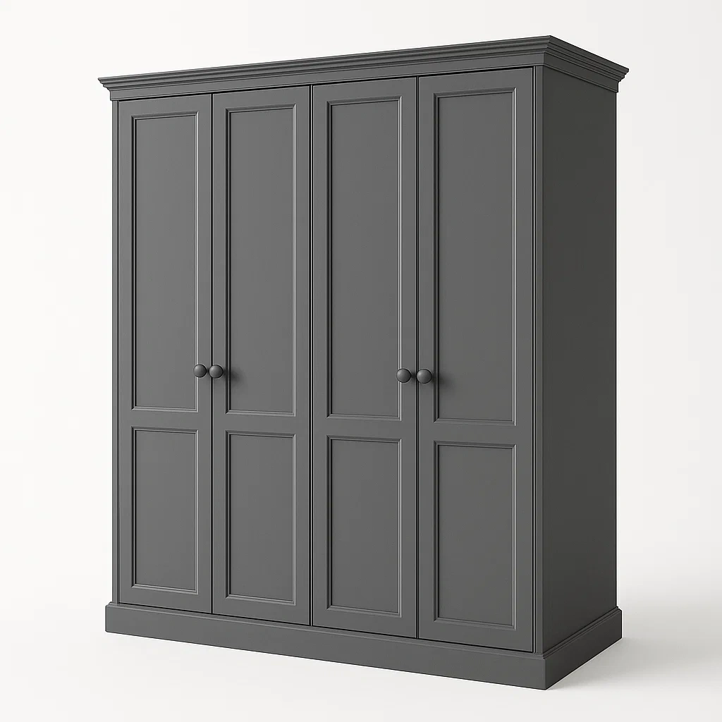 Armadio con ante a battente in legno-Divanimo