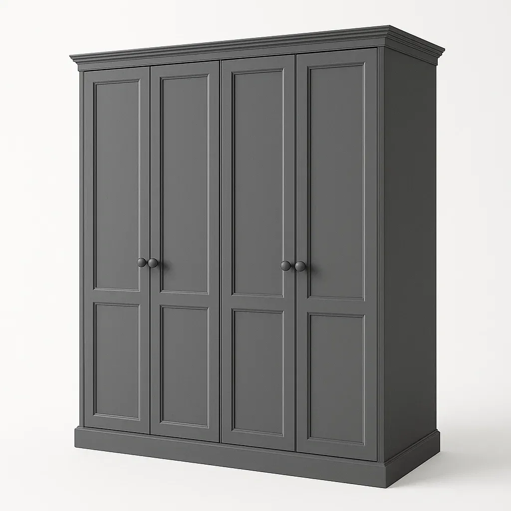 Armadio con ante a battente in legno-Divanimo