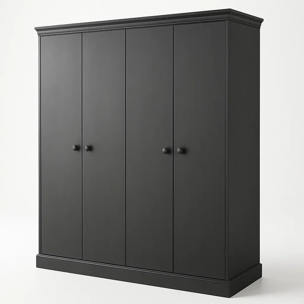 Armadio con ante a battente in legno composito-Divanimo