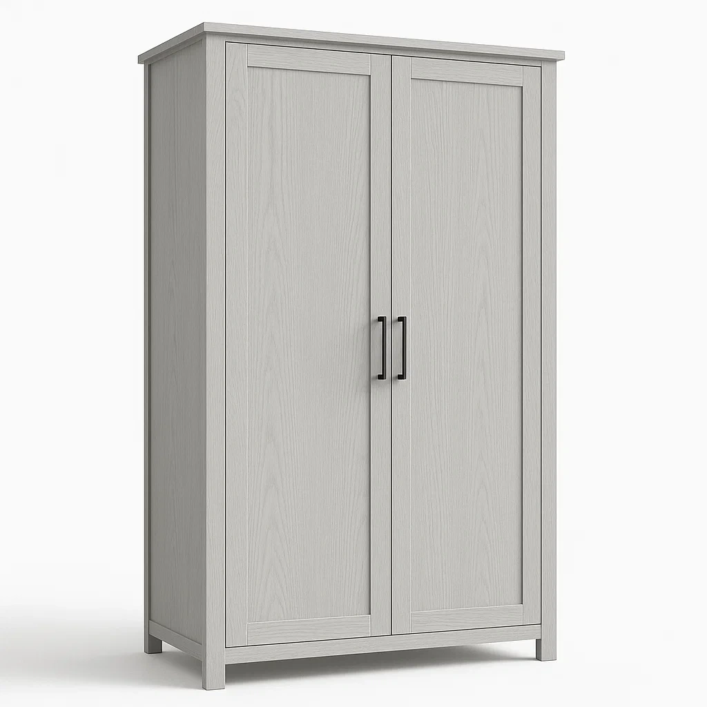 Armadio con ante a battente a due ante in MDF-Divanimo