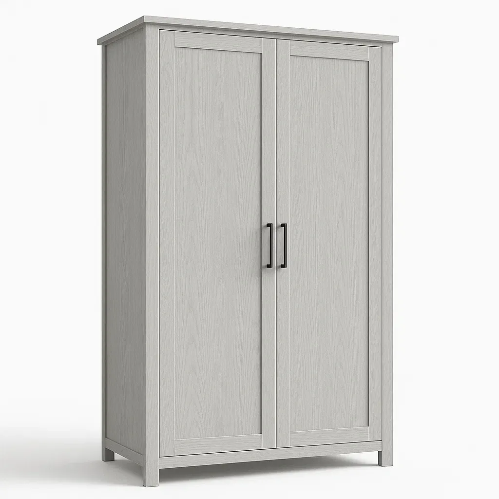 Armadio con ante a battente a due ante in MDF-Divanimo