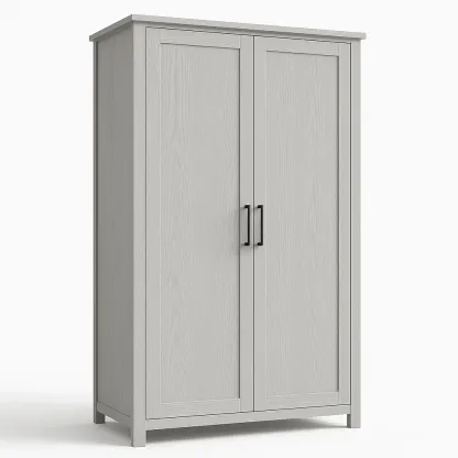 Armadio con ante a battente a due ante in MDF-Divanimo