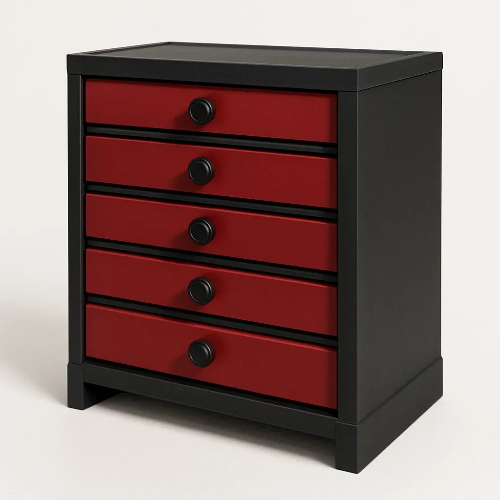 Cassettiera da camera da letto in MDF con cassetti multipli-Divanimo