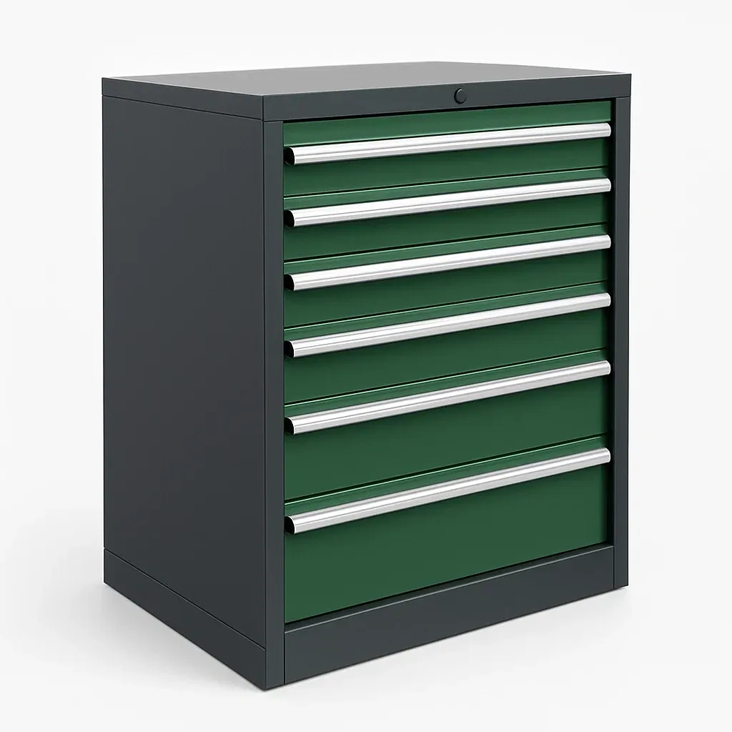 Armadietto porta attrezzi con cassetti in metallo-Divanimo