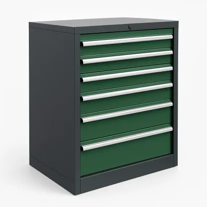 Armadietto porta attrezzi con cassetti in metallo-Divanimo