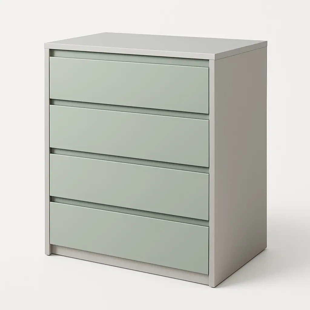 Cassettiera con maniglie a scomparsa in MDF-Divanimo