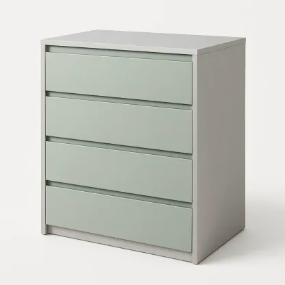 Cassettiera con maniglie a scomparsa in MDF-Divanimo