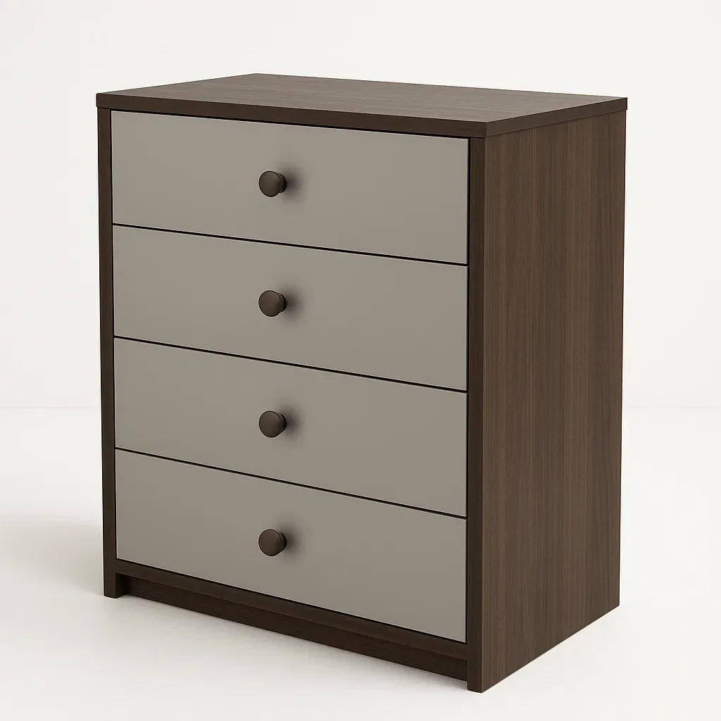 Cassettiera da camera da letto in legno con cassetti-Divanimo