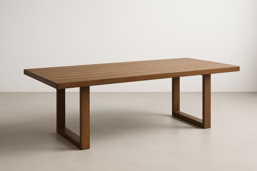 Table de salle à manger de jardin en bois massif 200x100x75 cm(L×l×H)