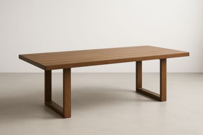 Table de salle à manger de jardin en bois massif 200x100x75 cm(L×l×H)
