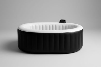 Jacuzzi gonflable en PVC noir et blanc