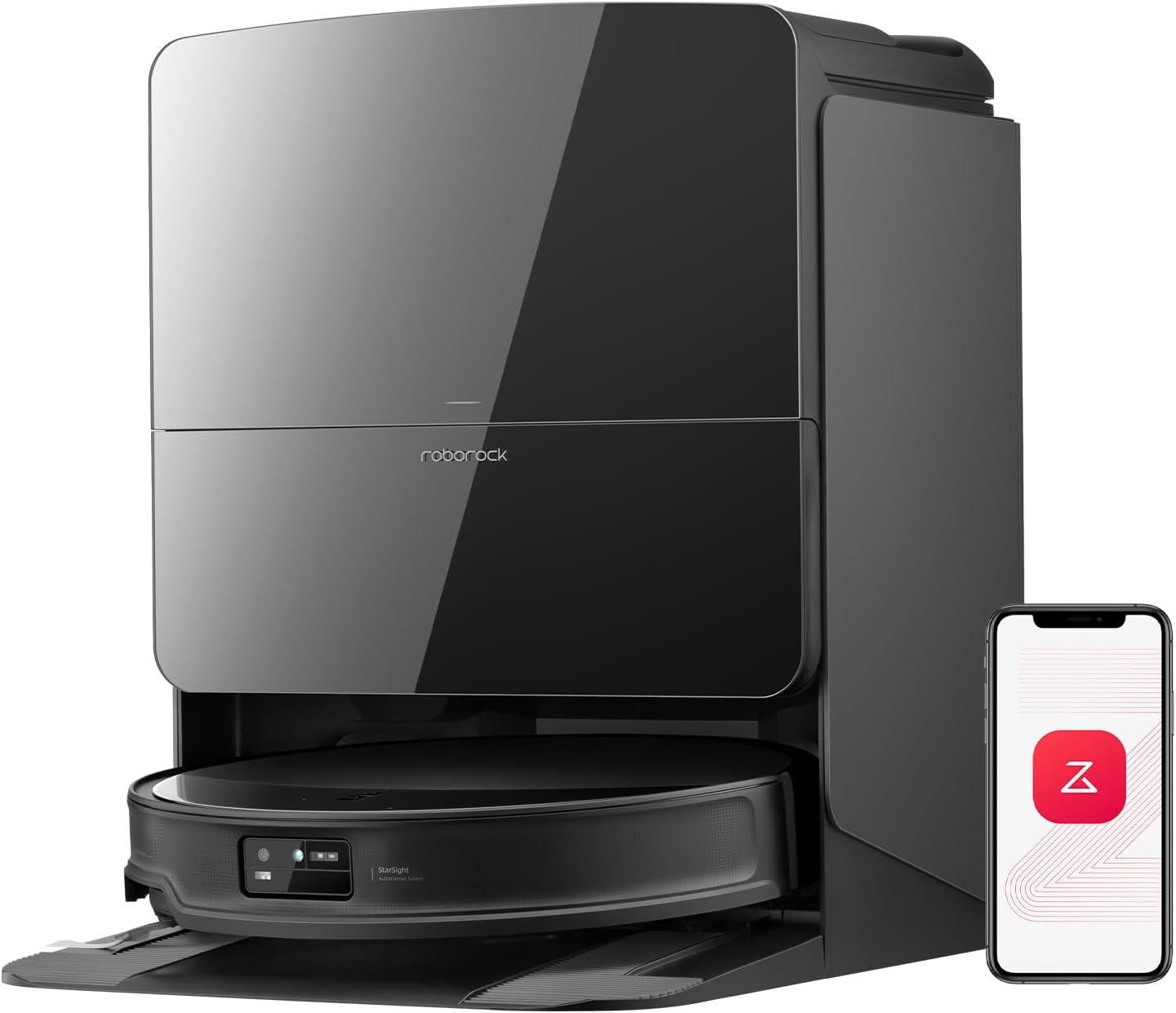 roborock Saros 10R Saugroboter mit Wischfunktionundangebbarem Wischmopp, 22,000 Pa, 7,98cm Ultra - Slim Design, StarSight System 2.0, Zero - Tangle System-Snugsta