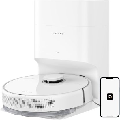 dreame D10 Plus Gen 2 Saugroboter mit Wischfunktion, Automatischer Staubentleerung, Speichert bis zu 90 Tage Staub, LiDAR - Navigation, 6000 Pa Saugkraft für Teppiche und Tierhaare, 285 - Minuten - Akku-Snugsta