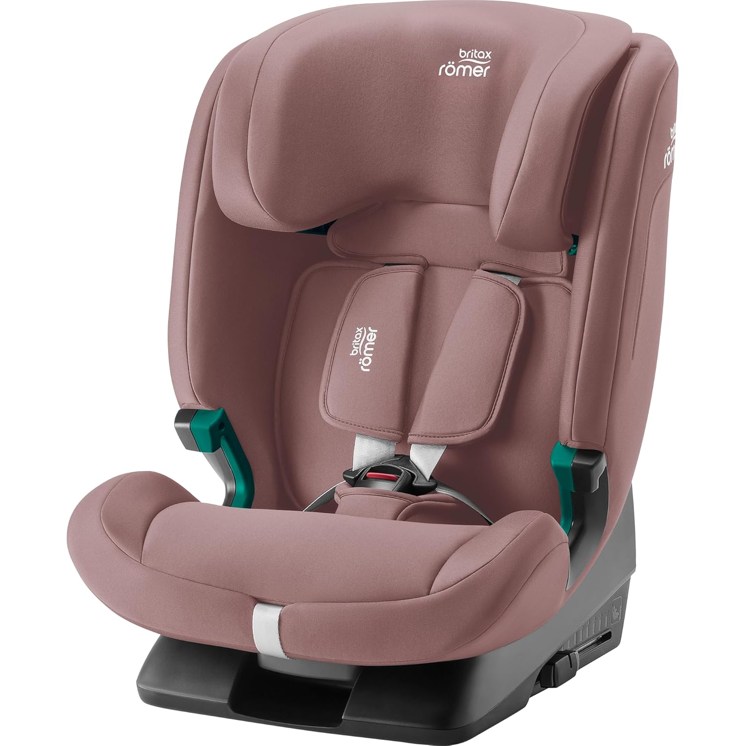 BRITAX RÖMER Kindersitz EVOLVAFIX, mit ISOFIX, für Kinder von 76 - 150 cm i - Size , 15 Monate - 12 Jahre, Dusty Rose-Snugsta