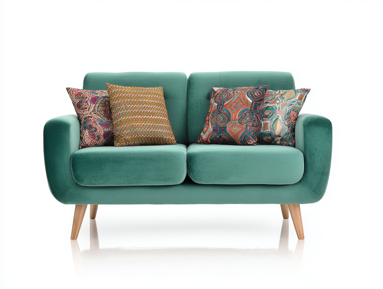 Sofa 2-sitzer stoff - 150x85x88 cm - grün - für wohnzimmer - modernes design-Snugsta