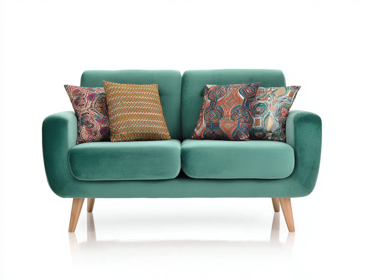 Sofa 2-sitzer stoff - 150x85x88 cm - grün - für wohnzimmer - modernes design-Snugsta