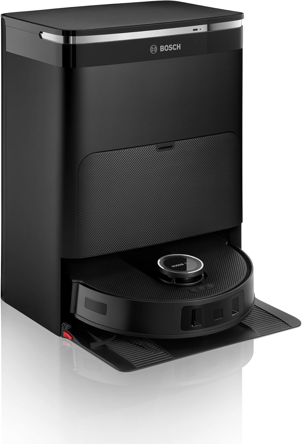 Bosch Spotless Max BCRDW3B Saugroboter mit Wischfunktion, 11.000 Pa Saugkaft, rotierende Wischpads, Nass - Trocken - Servicestation, Selbstreinigung, Smart Vision Navigation, Steuerung per App, schwarz-Snugsta