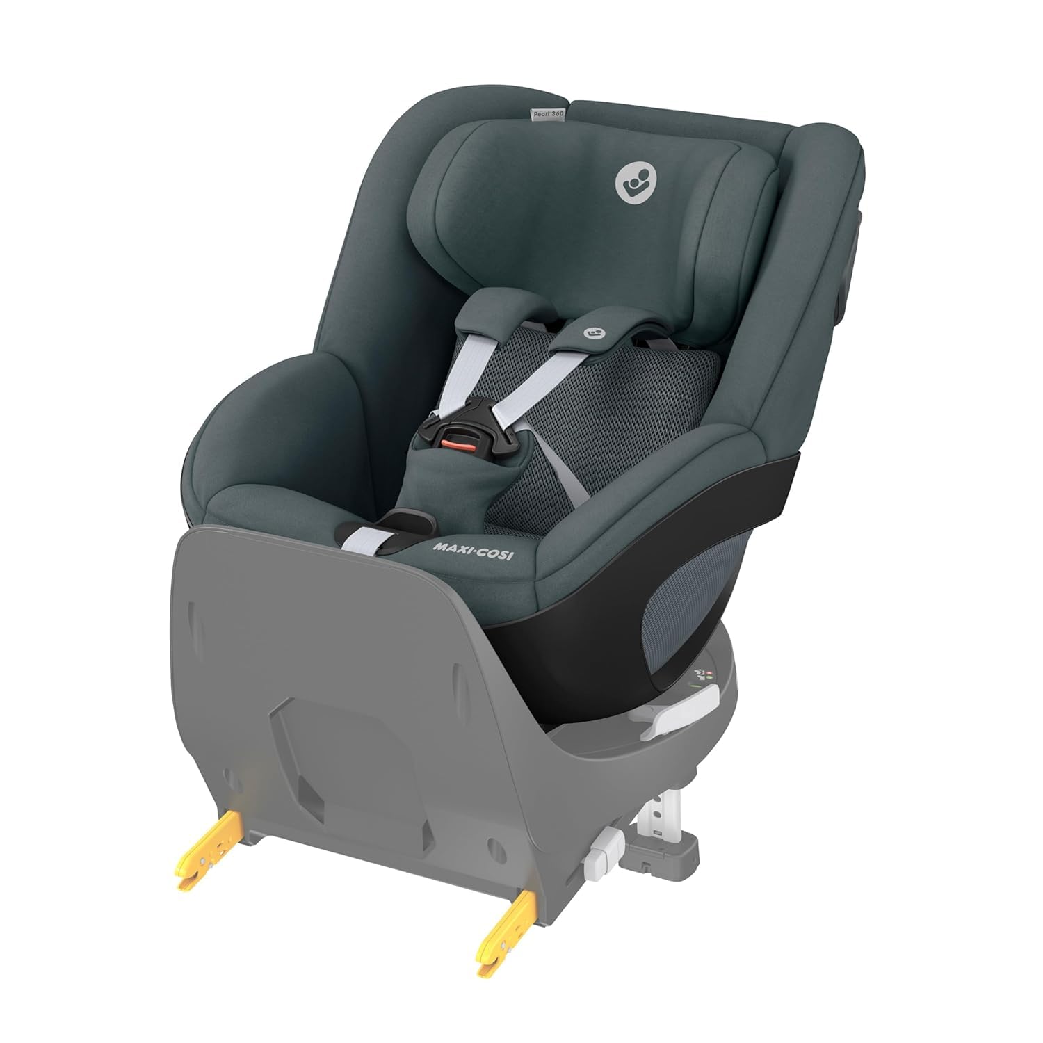 Maxi - Cosi Pearl 360 i - Size baby autositz, autositz 360 grad drehbar, 3 Monate - 4 Jahre 61 - 105 cm , Drehung mit nur einer Hand, ClimaFlow, Easy - In - Gurt, G - CELL, Authentic Graphite-Snugsta