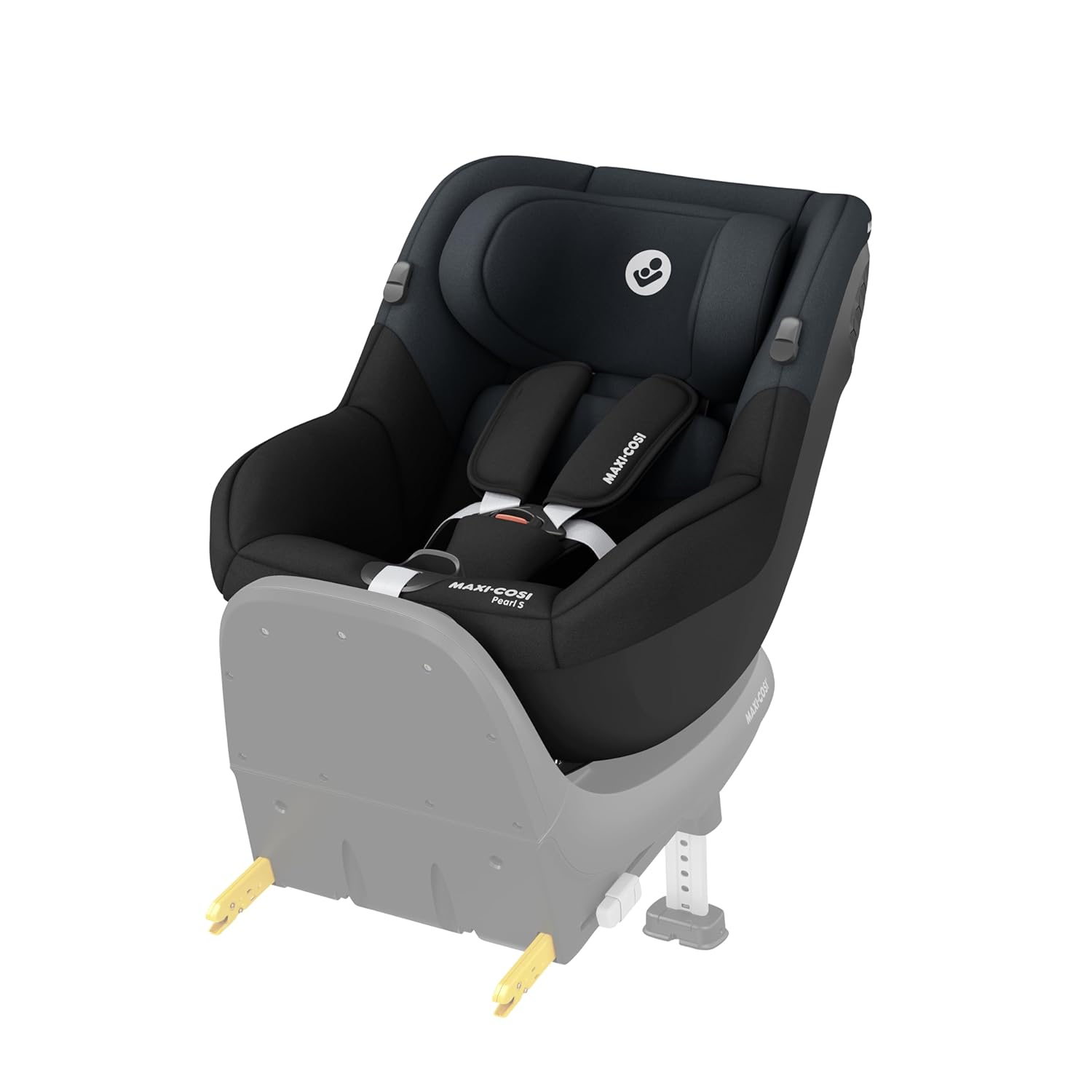 Maxi - Cosi Pearl S i - Size, Baby Autositz, 3 Monate - 4 Jahre, max. 18 kg, 61 - 105 cm, Auto Kindersitz, 5 Liegepositionen, Easy - in Gurthaken, G - CELL Seitenaufprallschutz, Tonal Black-Snugsta