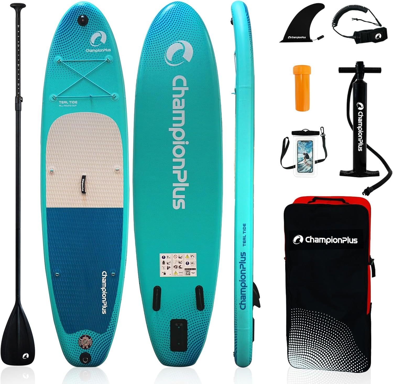 Sup Board, SUP Board Set, Stand Up Paddling Board Aufblasbar, Wassersport, Paddel, Pumpe, Rucksack, Leash, 320 x81 x15CM-Snugsta