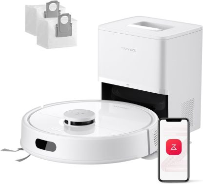 roborock Q7 L5 Set Saugroboter mit Wischfunktion Absaugstation, verbessert von Q5 Pro, Dual Anti - Tangle System, 8000Pa Saugkraft, LiDAR - Navigation, Staubsauger Roboter für Teppiche und Tierhaar, Weiß-Snugsta