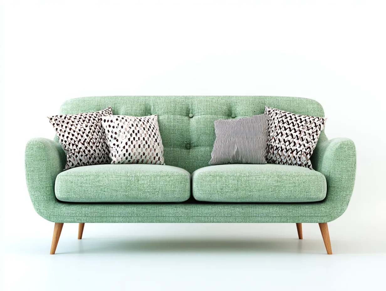 2-Sitzer Sofa Stoff 160x82x90 cm - grün - geeignet für Wohnzimmer - skandinavisches Design-Snugsta