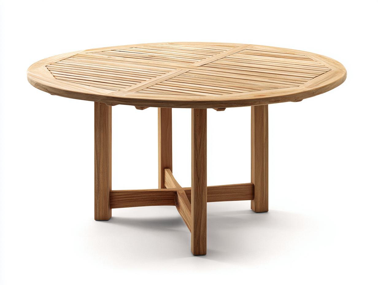 Esstisch Massivholz - 120x120x75 cm - holzfarben - für Esszimmer - stabiles Design-Snugsta