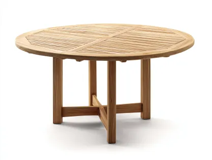 Esstisch Massivholz - 120x120x75 cm - holzfarben - für Esszimmer - stabiles Design-Snugsta