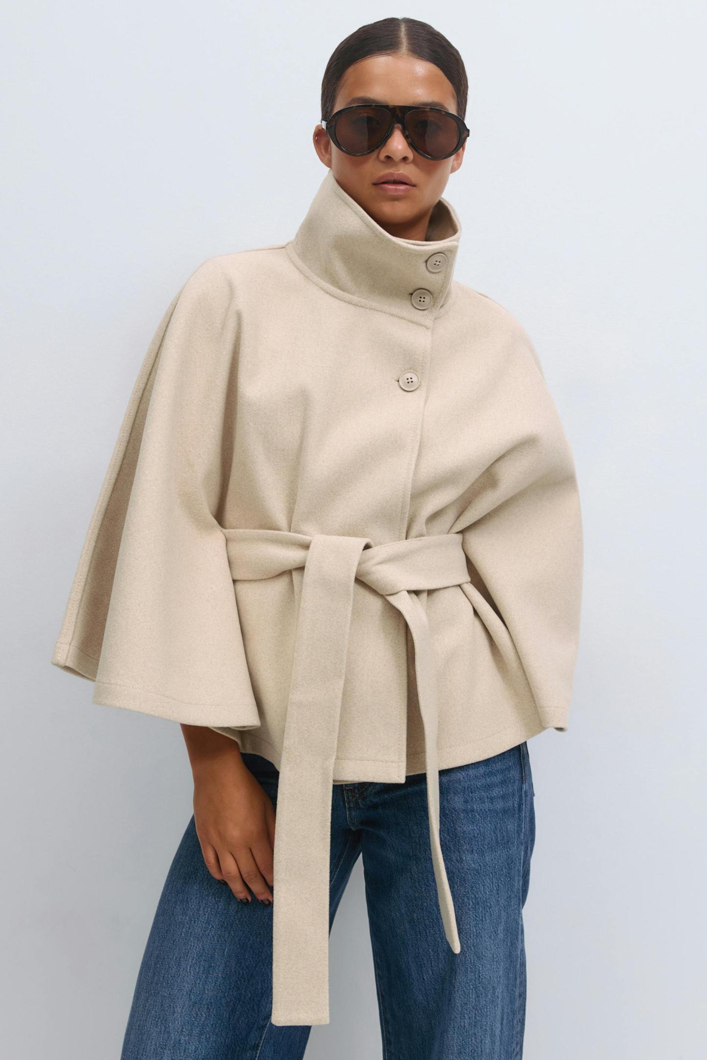 Short Cape Jacket-Valefold