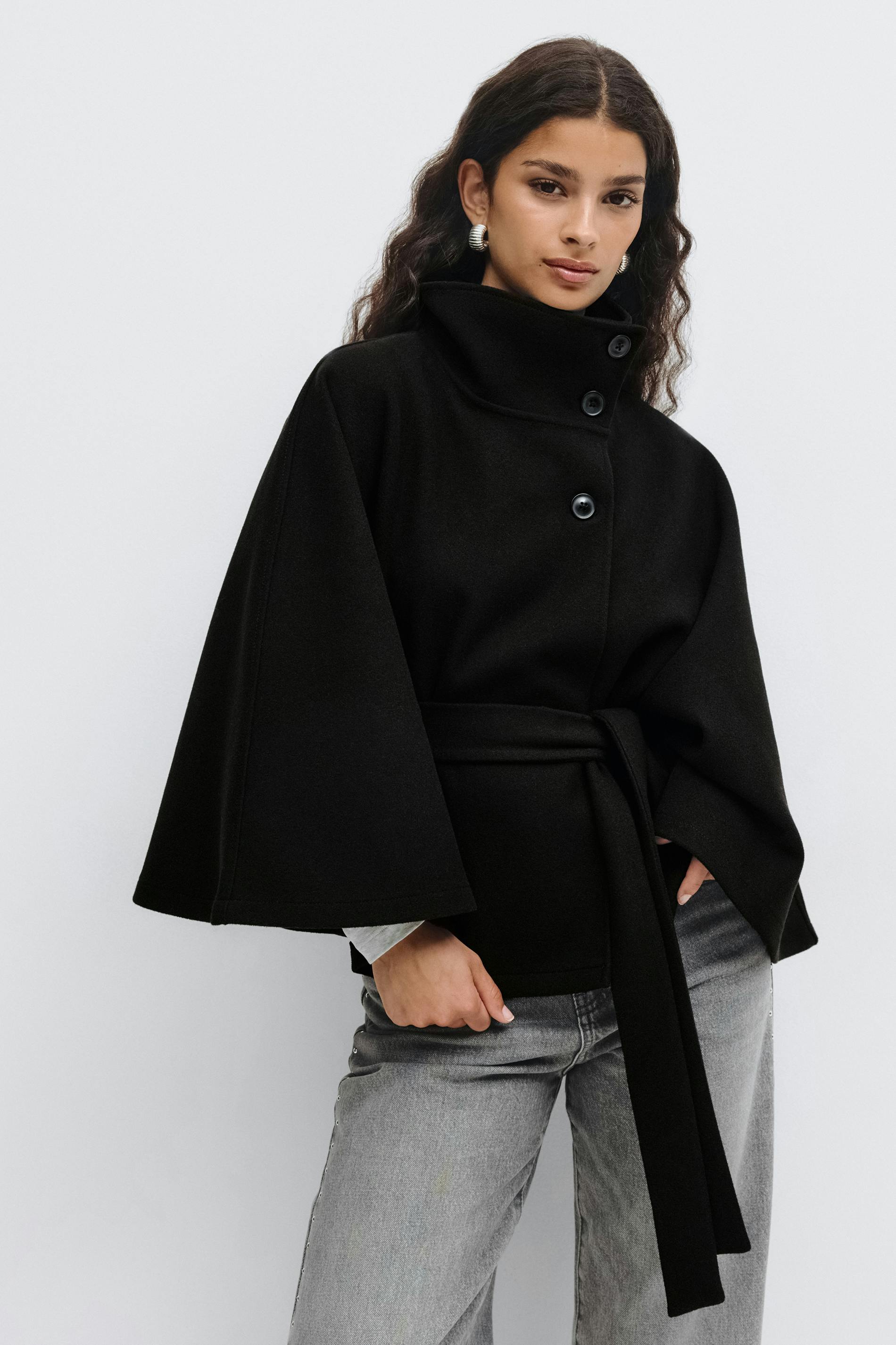Short Cape Jacket-Valefold