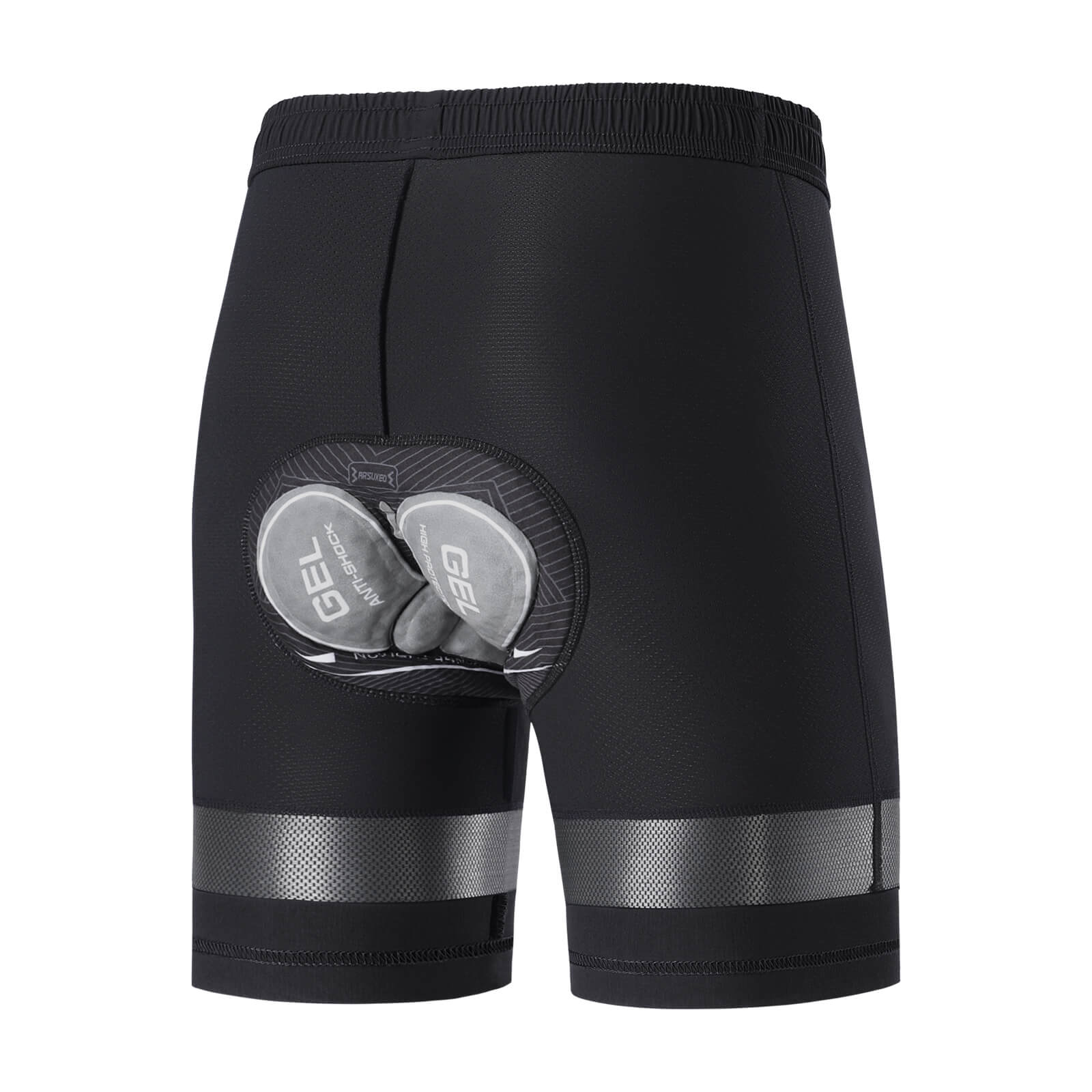 men water repellent multi purpose cycling utility shorts black inner back