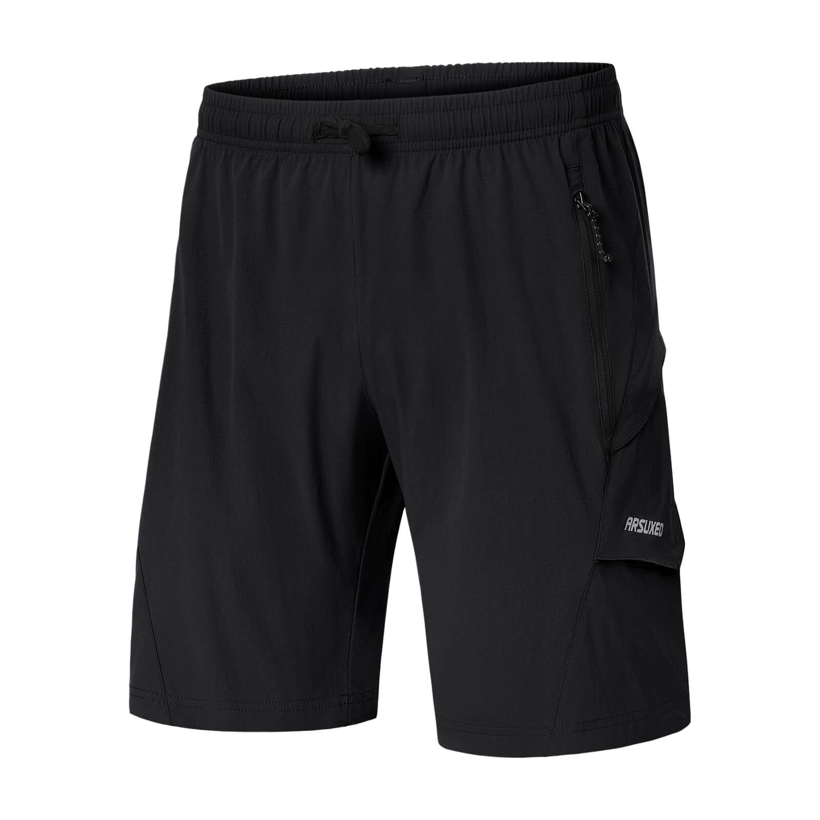men water repellent multi purpose cycling utility shorts black