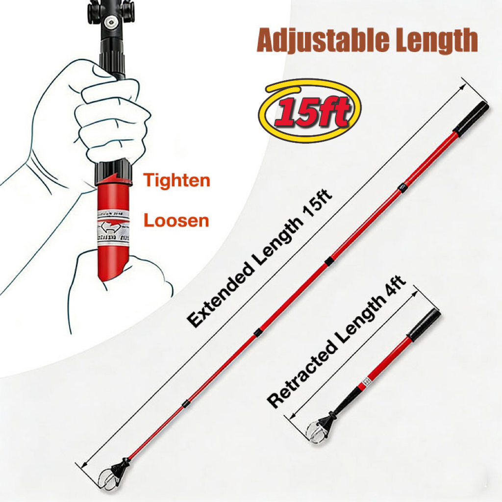 Telescopic Golf Ball Retriever 6FT 15FT