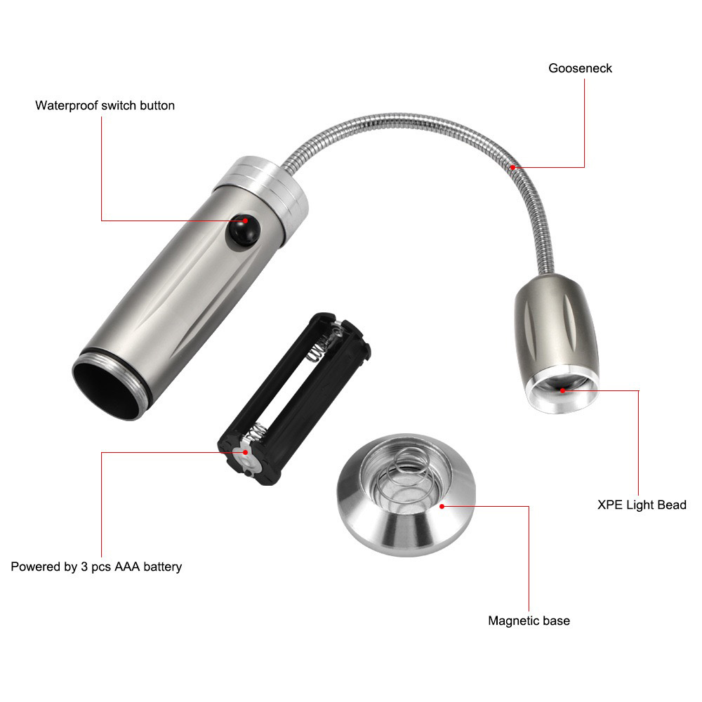 Professional Grade Magnetic Gooseneck BBQ & Work Light