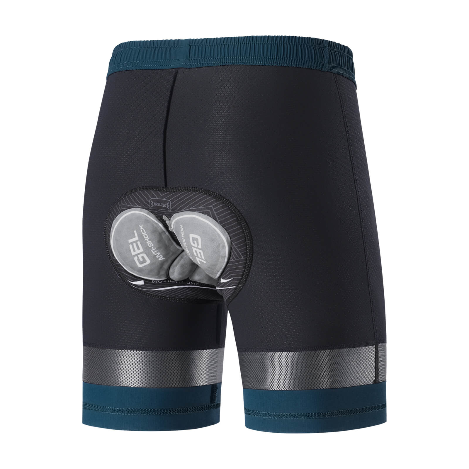 men water repellent multi purpose cycling utility shorts blue inner back