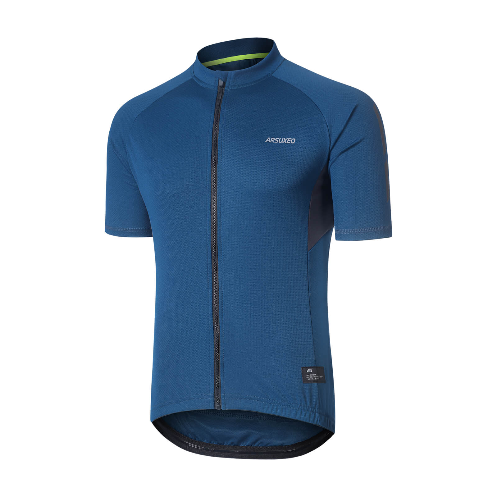 men pro short sleeve cycling jersey blue