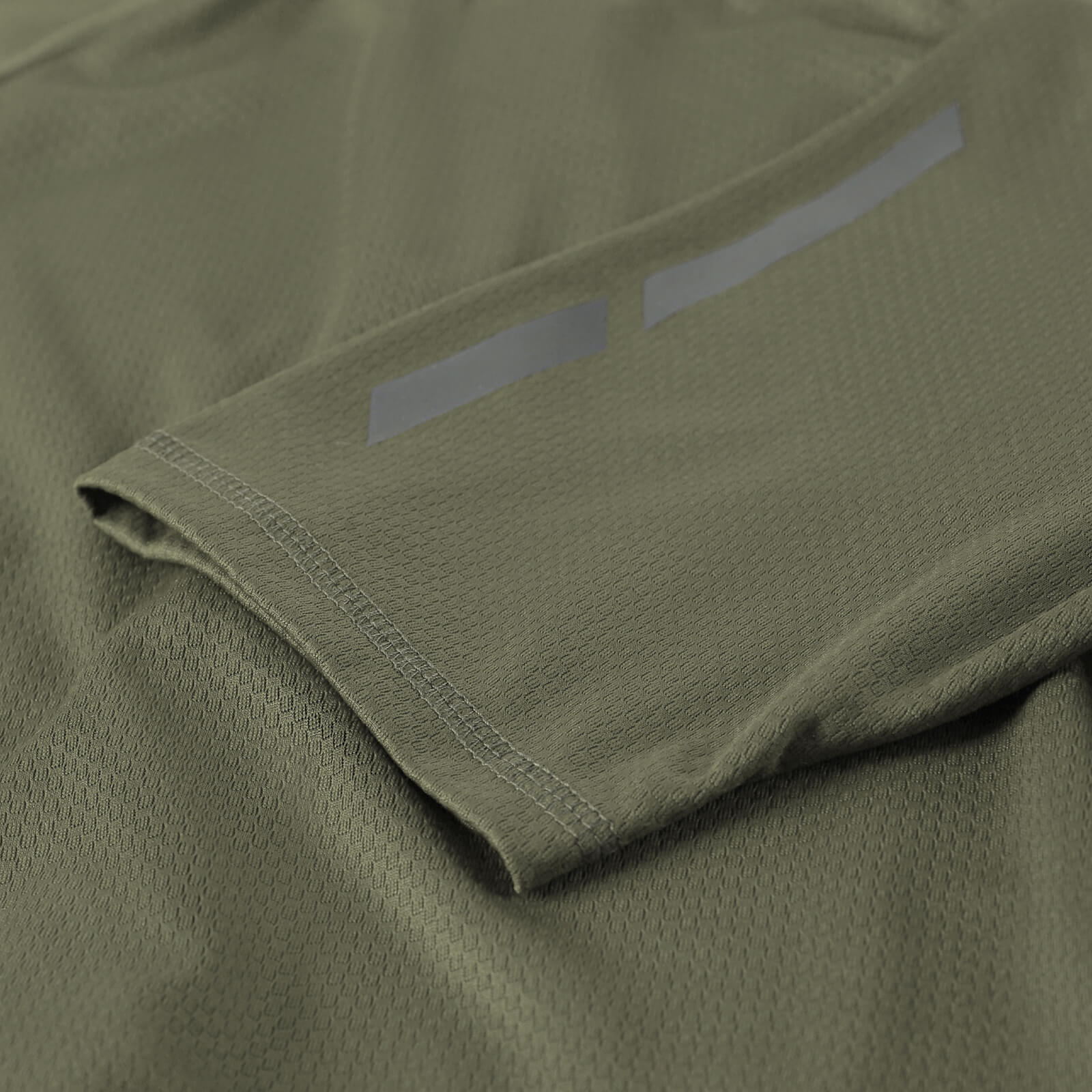 men pro short sleeve cycling jersey green sleeve detail