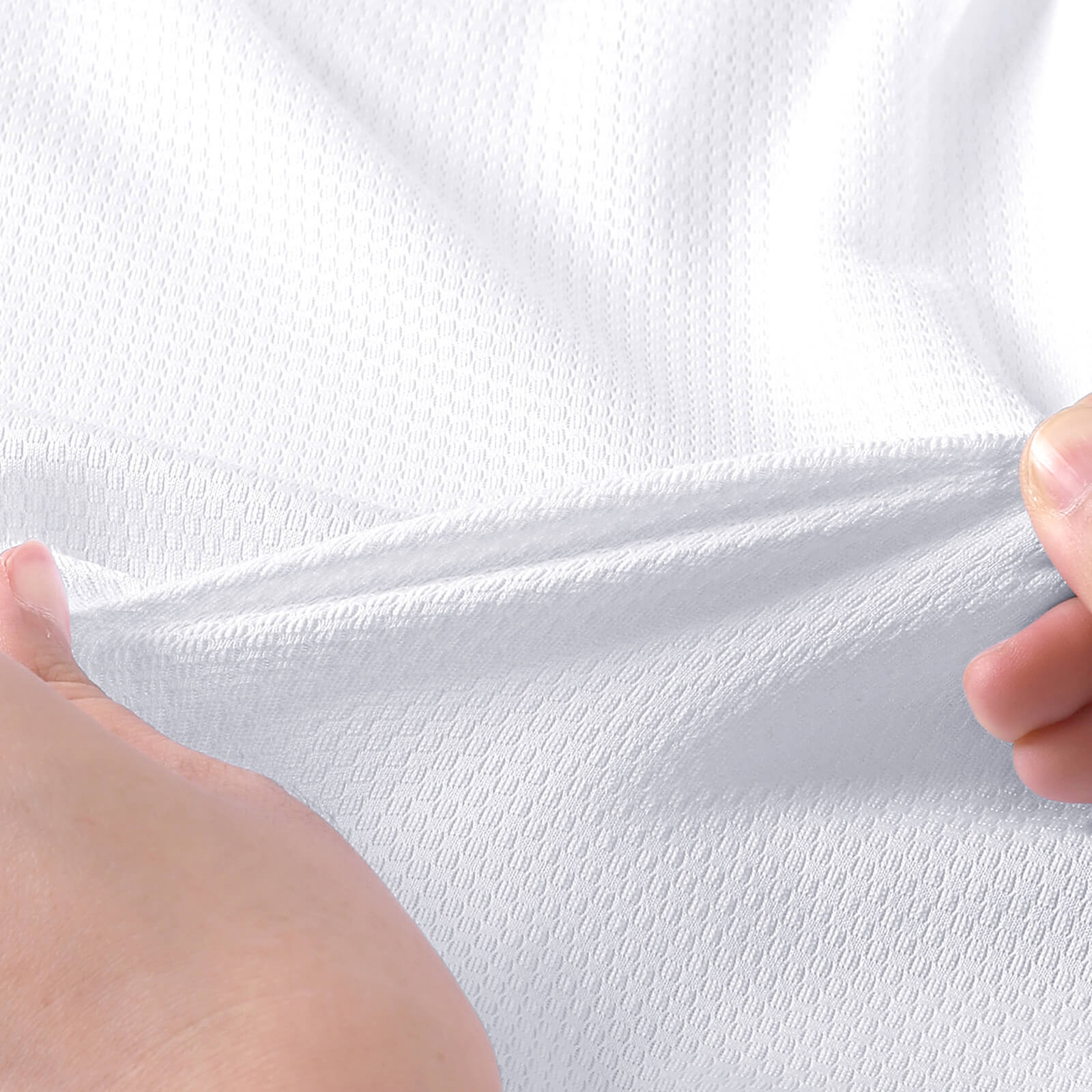 men pro short sleeve cycling jersey white  material