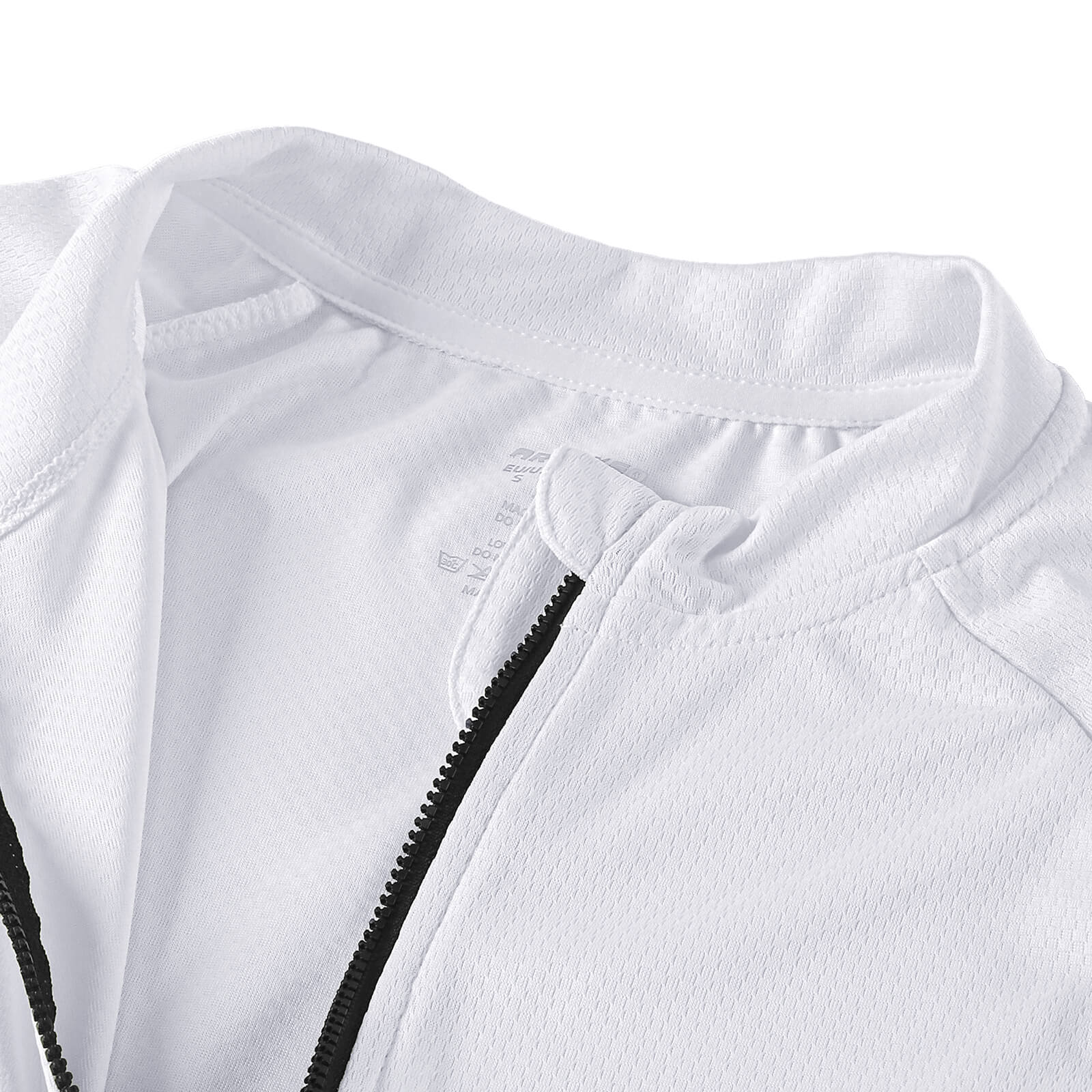 men pro short sleeve cycling jersey white detail