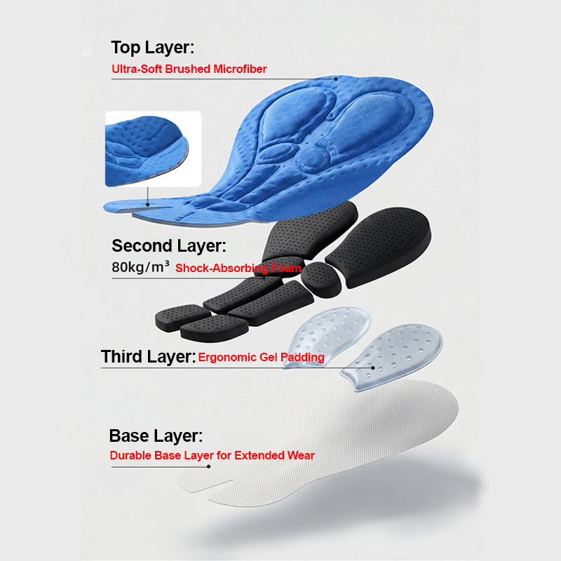 discreet bike padding cycling underwear