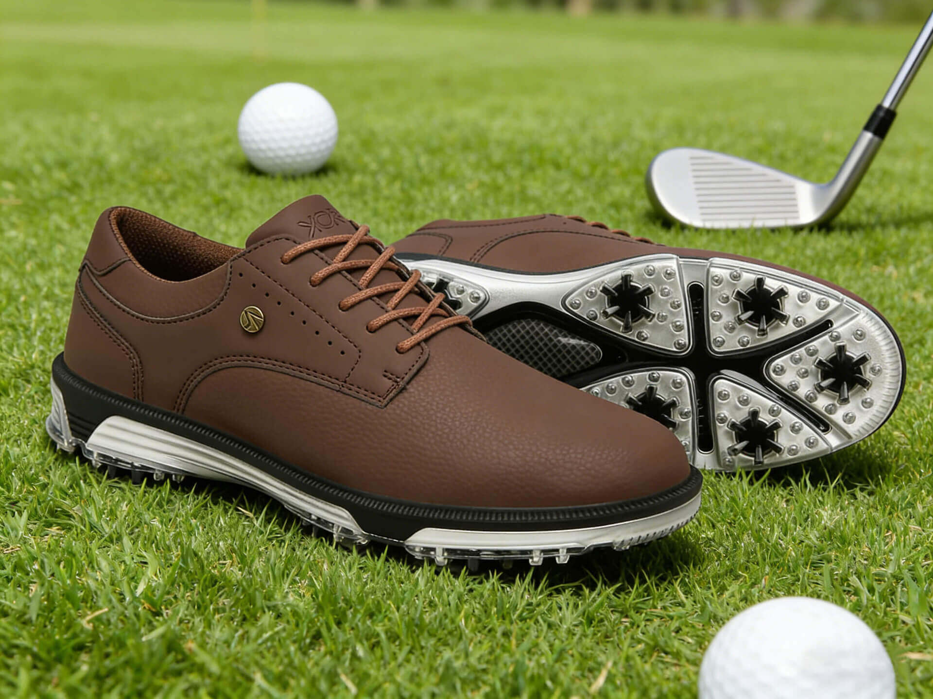 Golf Shoes-Brown
