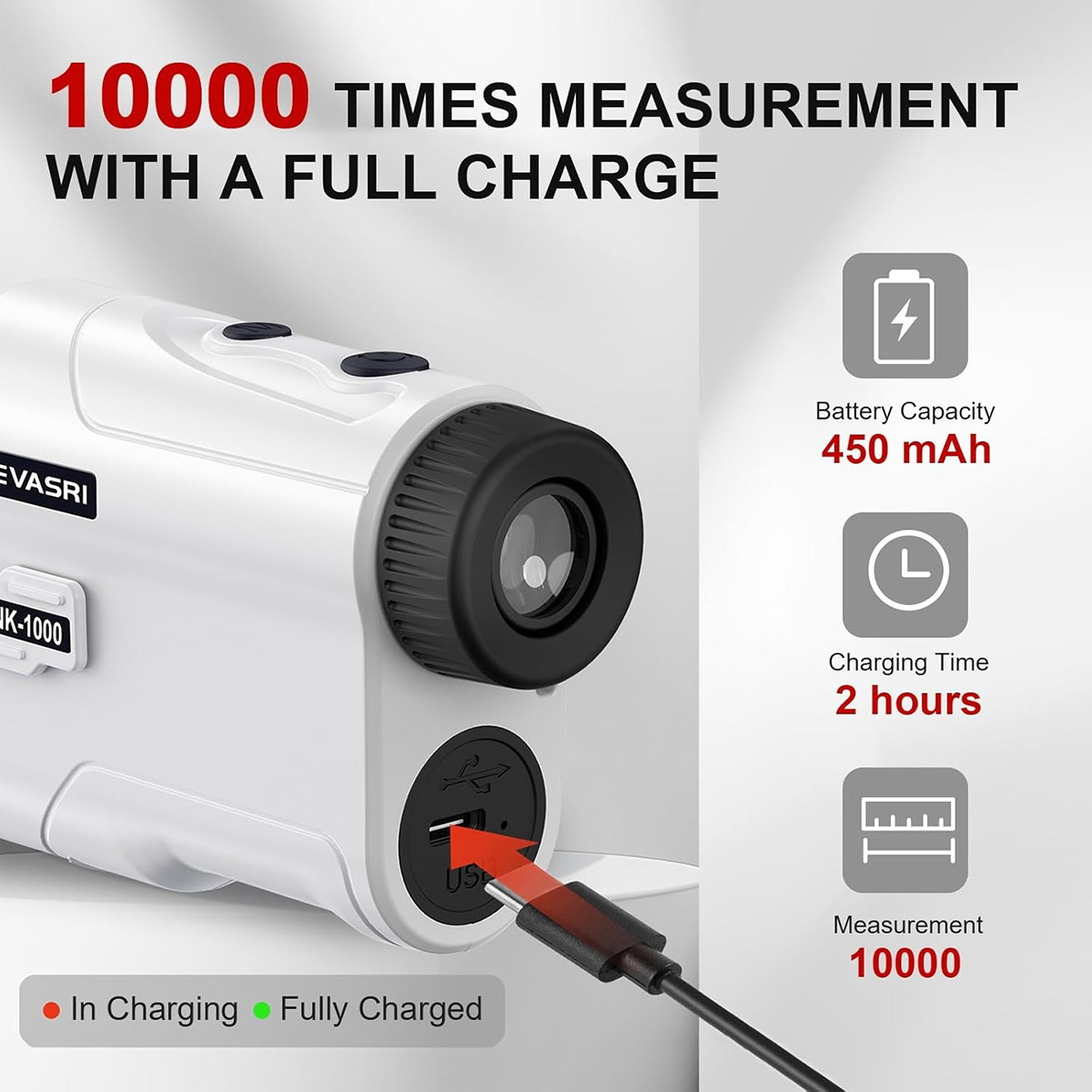 Golf Rangefinder with Slope and Pin Lock Vibration