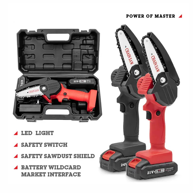 Cordless handheld 4-inch Mini Chainsaw