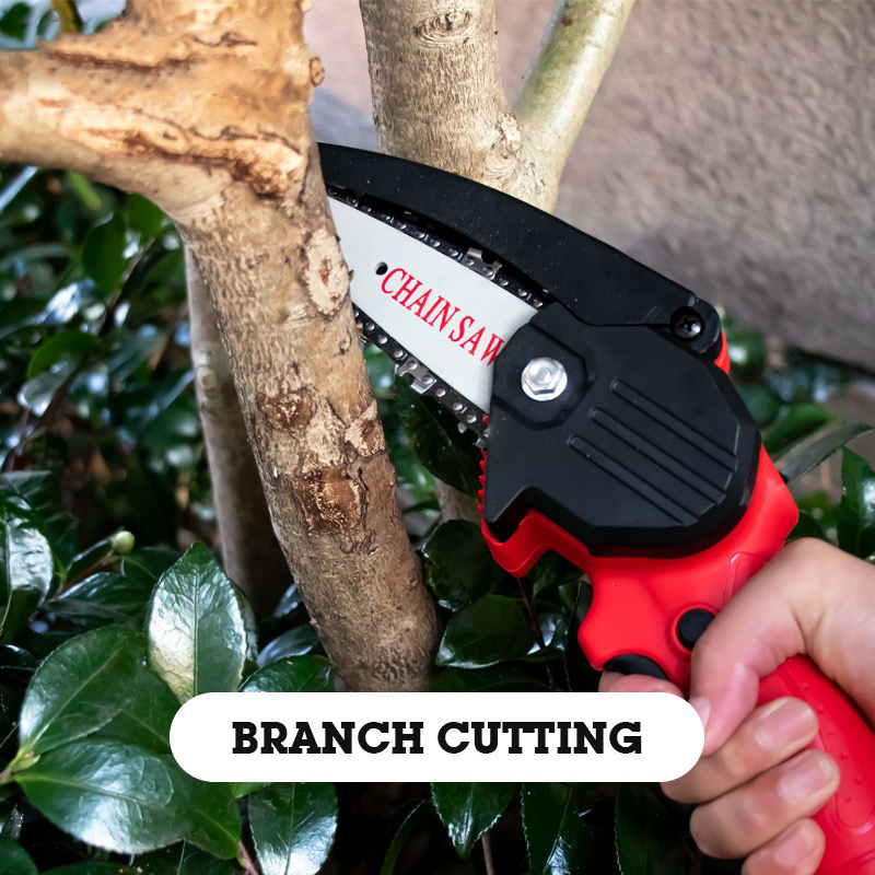 Cordless handheld 4-inch Mini Chainsaw