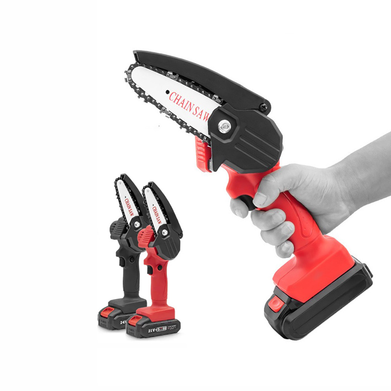 Cordless handheld 4-inch Mini Chainsaw