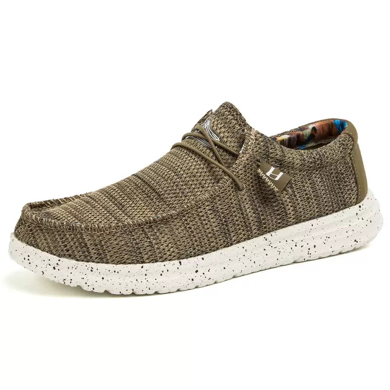 men's ultra lightweight canvas slip on loafers jungle